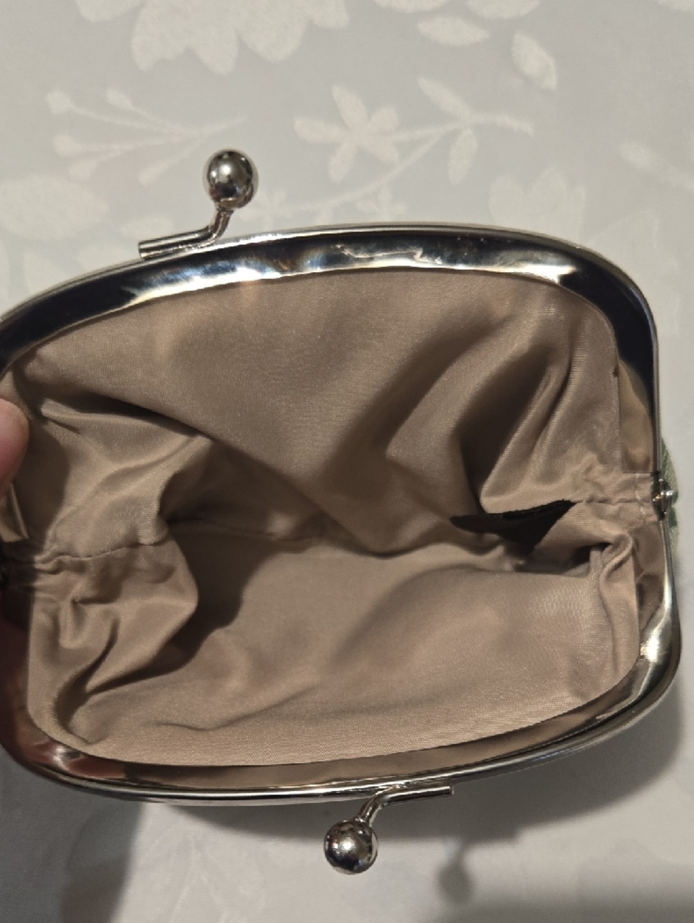 Rare Coach Green Signature Coin Purse with White Trim - Picture 6 of 6